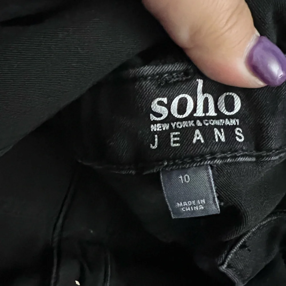 Soho Black Women's Overalls - Picture 4 of 4